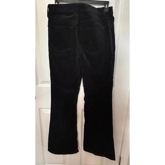 Gap High Rise 70s Flare Black Faux-Suede Women's Jeans - Picture 5 of 6
